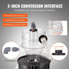 VEVOR Cyclone Dust Separator with Metal Tank, 4" Retrofit Cyclone Separator for Dust Collectors, ABS Dust Deputy With 2" Hole O.D. Connector & Hose for Wet/Dry Shop Vacuums, Fits 13.21 Gallon Tank