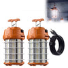 VEVOR LED Temporary Work Lights 150W 19500LM 5000K LED Construction Lights, Hanging Portable Linkable Jobsite Lighting, Daisy Chain 6 Units, 10 ft Power Cord, for Construction Sites, Workshop, 2 Pack