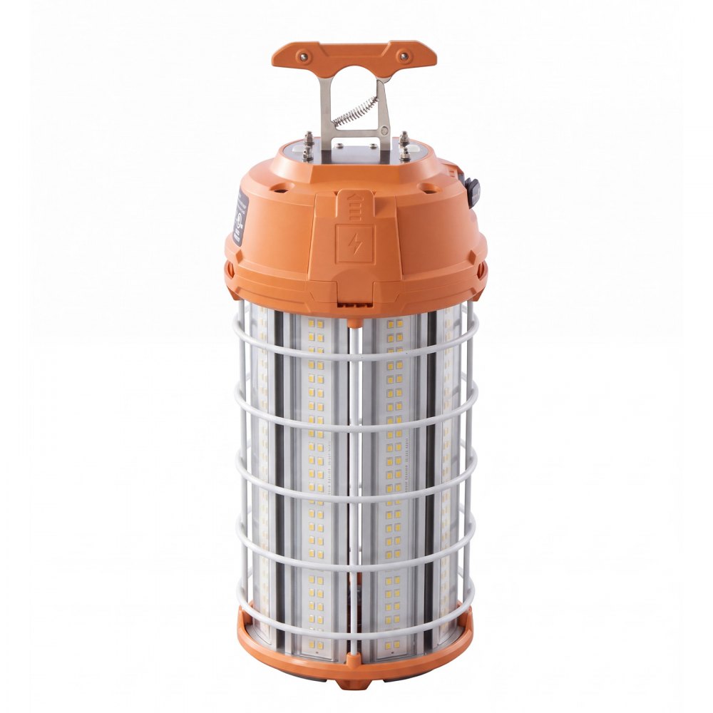 VEVOR LED Temporary Work Light 200W 26000LM 5000K LED Construction Light, Hanging Portable Linkable Jobsite Lighting, Daisy Chain 4 Units, 10 ft Power Cord, for Construction Sites, Workshop, 1 Pack