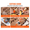 VEVOR Carpet Trimmer with Shearing Guide, 200W Electric Speed Adjustable Rug Carver, Wooden Handle Carpet Carving Clippers, Tufting Shears with 2 Blades, for Handmade Rug Cleaning and Tufted Rug
