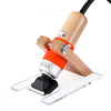 VEVOR Carpet Trimmer with Shearing Guide, 200W Electric Speed Adjustable Rug Carver, Wooden Handle Carpet Carving Clippers, Tufting Shears with 2 Blades, for Handmade Rug Cleaning and Tufted Rug