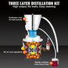 VEVOR Water Alcohol Distiller, 8 Gal/30 L, 304 Stainless Steel Still with 6-Lap Coil & Exhaust Port, Home Distillery Kit with Thermometer Pump, Oxygen-Free Steaming for Purer Whiskey Brandy Essential