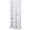 VEVOR Media Storage Cabinet, 8-layer DVD Shelf Holds up to 464 CDs, Adjustable CD Shelves 16 Compartments, Protects & Organizes Music, Movie, Video Games or Memorabilia Collections, White