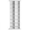 VEVOR Media Storage Cabinet, 8-layer DVD Shelf Holds up to 464 CDs, Adjustable CD Shelves 16 Compartments, Protects & Organizes Music, Movie, Video Games or Memorabilia Collections, White