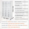 VEVOR Media Storage Cabinet, 9-layer DVD Shelf Holds up to 756 CDs, Adjustable CD Shelves 27 Compartments, Protects & Organizes Music, Movie, Video Games or Memorabilia Collections,White
