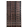 VEVOR Media Storage Cabinet, Adjustable DVD Cabinet, CD Storage Holds up to 1080 CDs, Protects & Organizes Music, Movie, Video Games or Memorabilia Collections-Espresso