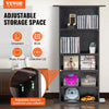 VEVOR Media Storage Cabinet, 5-layer DVD Shelf Holds up to 240 CDs, Adjustable CD Shelves, Protects & Organizes Music, Movie, Video Games or Memorabilia Collections, Espresso