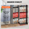 VEVOR Media Storage Cabinet, DVD Cabinet with Doors and Shelves, CD Storage Holds up to 576 CDs, Adjustable DVD Shelf, Protects & Organizes Music, Movie, Video Games or Collections-Espresso