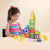 VEVOR Magnetic Tiles, 56 PCS Magnetic Animals Building Blocks for Kids, Magnet Building Set with 4 Dinosaurs, STEM Sensory Educational Construction Stacking Toys Gift for Toddlers Boys Girls Aged 3+