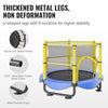 VEVOR 5FT Trampoline for Kids, 60" Indoor Outdoor Trampoline with Safety Enclosure Net, Basketball Hoop and Ocean Balls, Mini Toddler Recreational Trampoline Birthday Gifts for 3+ Years Kids