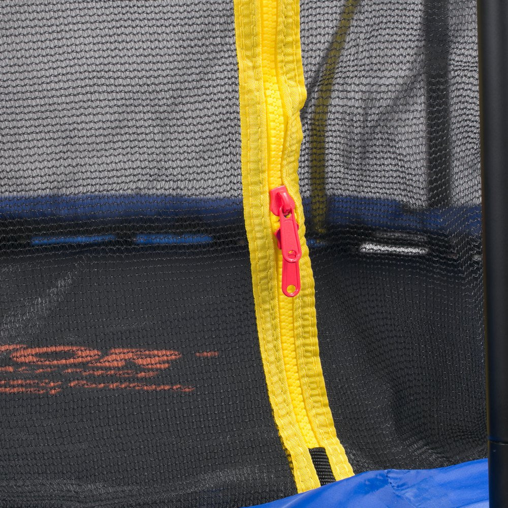VEVOR 5FT Trampoline for Kids, 60" Indoor Outdoor Trampoline with Safety Enclosure Net, Basketball Hoop and Ocean Balls, Mini Toddler Recreational Trampoline Birthday Gifts for 3+ Years Kids