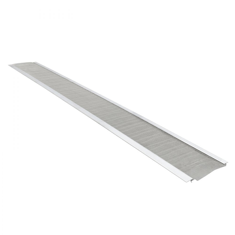 VEVOR Gutter Guard, 5 in Aluminum Gutter Cover with Stainless Steel Micro Mesh, Heavy-Duty 48ft Length, 0.04in Thick, Leaf Guard for Debris and Pine Needles, Easy DIY Install, Screws Included, 12 PCS