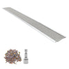 VEVOR Gutter Guard, 6 in Aluminum Gutter Cover with Stainless Steel Micro Mesh, Heavy-Duty 48ft Length, 0.04in Thick, Leaf Guard for Debris and Pine Needles, Easy DIY Install, Screws Included, 12 PCS