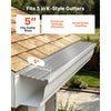 VEVOR Gutter Guard, 5 in Aluminum Gutter Cover with Stainless Steel Micro Mesh, Heavy-Duty 100ft Length, 0.04in Thick, Leaf Guard for Debris and Pine Needles, Easy DIY Install, Screws Included, 20 PCS