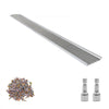VEVOR Gutter Guard, 5 in Aluminum Gutter Cover with Stainless Steel Micro Mesh, Heavy-Duty 100ft Length, 0.04in Thick, Leaf Guard for Debris and Pine Needles, Easy DIY Install, Screws Included, 20 PCS