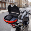 VEVOR Motorcycle Top Case 30L Universal Waterproof PP Motorcycle Tail Case, Detachable Motorbike Top Box with Security Lock & Backrest for Luggage Storage