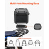 VEVOR Motorcycle Top Case 45L Universal Waterproof ABS Motorcycle Tail Case, Detachable Motorbike Top Box with Security Lock & Leather Liner for Luggage Storage