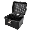 VEVOR Motorcycle Top Case 45L Universal Waterproof ABS Motorcycle Tail Case, Detachable Motorbike Top Box with Security Lock & Leather Liner for Luggage Storage