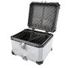 VEVOR Motorcycle Top Case 55L Universal Aluminum Hard Motorcycle Tail Case, Waterproof Detachable Motorbike Top Box with Security Lock & Leather Liner for Luggage Storage