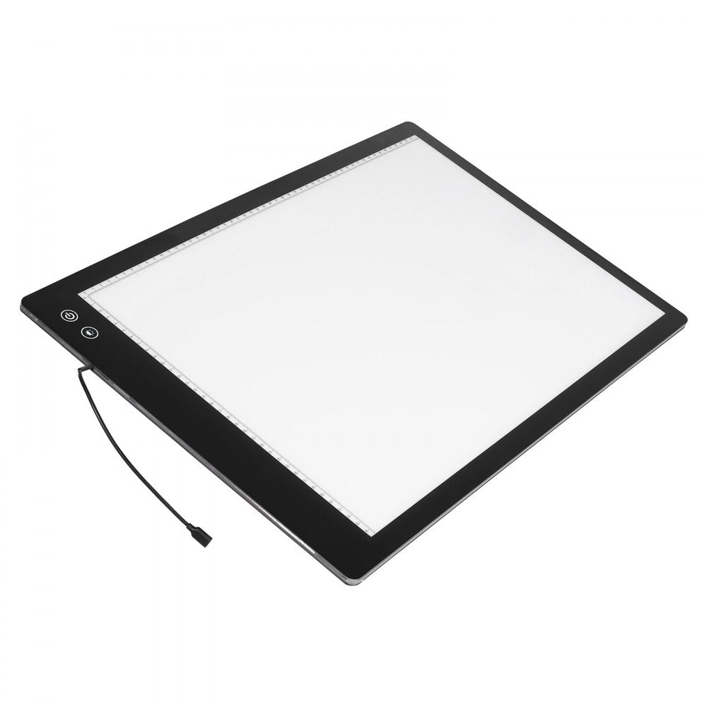 VEVOR Light Board, A2 LED Light Pad with 6 Level Dimmable Brightness, Rechargeable Light Table for Tracing, Light Box for Diamond Painting, Animation, Sketching, Drawing, Stenciling, Artists (Black)