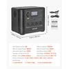 VEVOR Portable Power Station, 1800W Solar Generator Power Station, 1008Wh LiFePO4 Battery Backup with 9 Output Ports for for Home Emergency, Outdoor Camping, RV Travel (Solar Panel NOT Included)