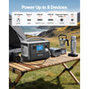 VEVOR Portable Power Station, 600W Solar Generator Power Station, 493Wh LiFePO4 Battery Backup with 8 Output Ports for Home Emergency, Outdoor Camping, RV Travel (Solar Panel NOT Included)