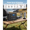 VEVOR Portable Power Station, 1200W Solar Generator Power Station, 806Wh LiFePO4 Battery Backup with 10 Output Ports for Home Emergency, Outdoor Camping, RV Travel (Solar Panel NOT Included)