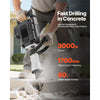 VEVOR Demolition Jack Hammer, 3000 W Powerful Electric Jackhammer, 1700 BPM Concrete Breaker with a Point Chisel, Carrying Case, Gloves, Goggles, for Concrete, Wall, Brick, Tile and Foundation