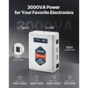 VEVOR Step Down Voltage Converter, 3000VA, Heavy Duty Voltage Power Converter, 220V to 110V Power Transformer, with 2 US Outlets, USB Output, LCD Display, Temperature Protection, for 110V Appliances