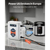 VEVOR Step Down Voltage Converter, 3000VA, Heavy Duty Voltage Power Converter, 220V to 110V Power Transformer, with 2 US Outlets, USB Output, LCD Display, Temperature Protection, for 110V Appliances