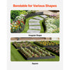 VEVOR Steel Landscape Edging, 3 Packs 40 x 6 in Rust-Resistant Metal Landscape Edging, Bendable Garden Edging Border, Heavy Duty Lawn Edging, Easy-to-Install, Flower Bed Yard Pathway Divider Black