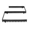 VEVOR Galvanized Steel Landscape Edging, 12-Pack 40 x 6 Inch Metal Edging for Landscaping with 14 Mounting Clips, Heavy Duty Metal Garden Edge Border for Flower Bed, Yard Pathway, Black