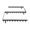 VEVOR Galvanized Steel Landscape Edging, 10-Pack 40 x 4.5 Inch Metal Edging for Landscaping with 11 Mounting Clips, Heavy Duty Metal Garden Edge Border for Flower Bed, Yard Pathway, Black
