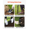 VEVOR Galvanized Steel Landscape Edging, 6-Pack 40 x 8.15 Inch Metal Edging for Landscaping with Gloves, Easy-to-Install, Heavy Duty Metal Garden Edge Border for Flower Bed, Yard Pathway