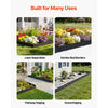 VEVOR Galvanized Steel Landscape Edging, 6-Pack 40 x 8.15 Inch Metal Edging for Landscaping with Gloves, Easy-to-Install, Heavy Duty Metal Garden Edge Border for Flower Bed, Yard Pathway