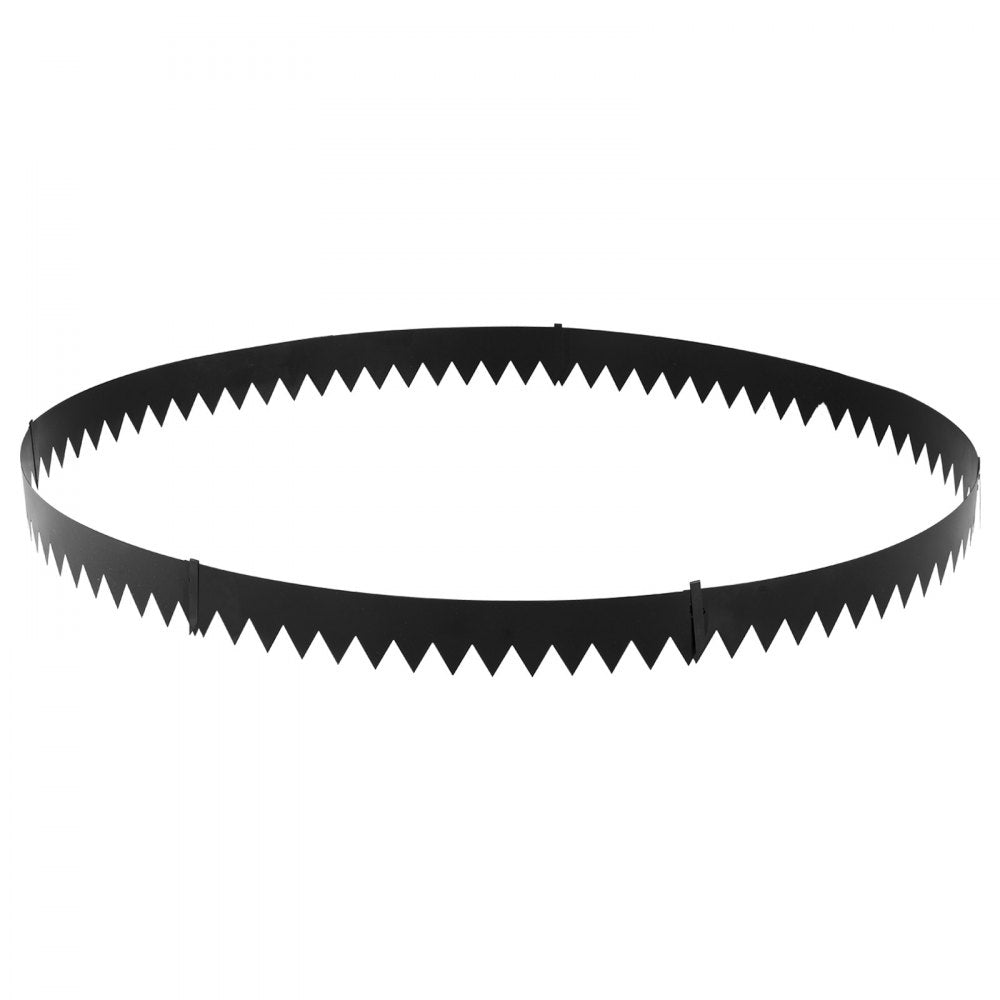 VEVOR Galvanized Steel Landscape Edging, 6-Pack 40 x 6 Inch Metal Edging for Landscaping with 6 Mounting Clips, Bendable Metal Garden Edge Border for Flower Bed, Yard Pathway, Black