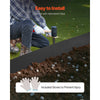 VEVOR Steel Landscape Edging, 4 Packs 40 x 12 in Rust-Resistant Metal Landscape Edging, Bendable Garden Edging Border, Heavy Duty Lawn Edging, Easy-to-Install, Flower Bed Yard Pathway Divider Black
