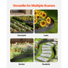 VEVOR Steel Landscape Edging, 4 Packs 40 x 8 in Rust-Resistant Metal Landscape Edging, Bendable Garden Edging Border, Heavy Duty Lawn Edging, Easy-to-Install, Flower Bed Yard Pathway Divider Black