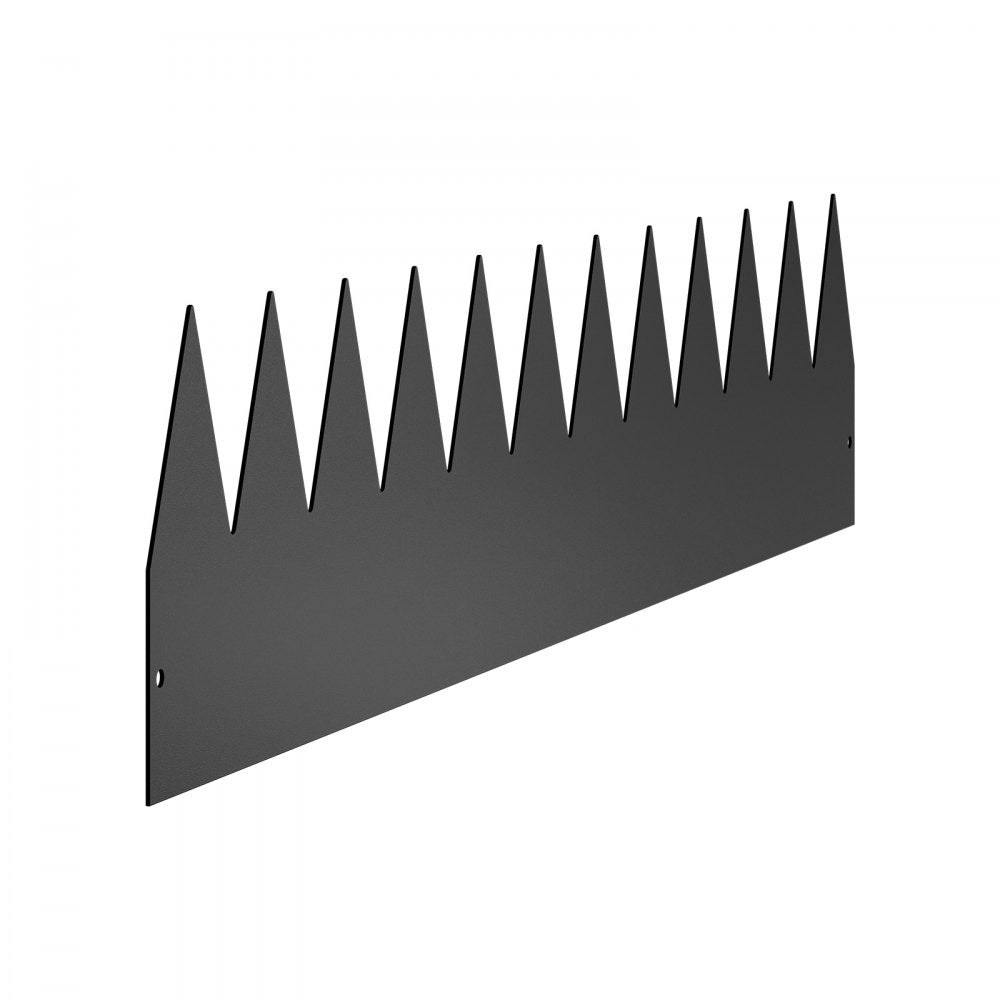 VEVOR Steel Landscape Edging, 4 Packs 40 x 8 in Rust-Resistant Metal Landscape Edging, Bendable Garden Edging Border, Heavy Duty Lawn Edging, Easy-to-Install, Flower Bed Yard Pathway Divider Black
