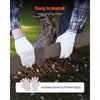VEVOR Steel Landscape Edging, 5 Packs 39 x 4 in Rust-Resistant Metal Landscape Edging, Bendable Garden Edging Border, Heavy Duty Lawn Edging, Easy-to-Install, Flower Bed Yard Pathway Divider Brown
