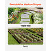 VEVOR Steel Landscape Edging, 5 Packs 39 x 5 in Rust-Resistant Metal Landscape Edging, Bendable Garden Edging Border, Heavy Duty Lawn Edging, Easy-to-Install, Flower Bed Yard Pathway Divider Brown