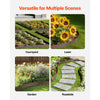 VEVOR Steel Landscape Edging, 5 Packs 39 x 5 in Rust-Resistant Metal Landscape Edging, Bendable Garden Edging Border, Heavy Duty Lawn Edging, Easy-to-Install, Flower Bed Yard Pathway Divider Brown
