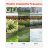 VEVOR Steel Landscape Edging, 5 Packs 39 x 3 in Rust-Resistant Metal Landscape Edging, Bendable Garden Edging Border, Heavy Duty Lawn Edging, Easy-to-Install, Flower Bed Yard Pathway Divider Dark Gray