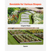 VEVOR Steel Landscape Edging, 5 Packs 39 x 3 in Rust-Resistant Metal Landscape Edging, Bendable Garden Edging Border, Heavy Duty Lawn Edging, Easy-to-Install, Flower Bed Yard Pathway Divider Dark Gray