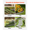 VEVOR Steel Landscape Edging, 5 Packs 39 x 3 in Rust-Resistant Metal Landscape Edging, Bendable Garden Edging Border, Heavy Duty Lawn Edging, Easy-to-Install, Flower Bed Yard Pathway Divider Dark Gray