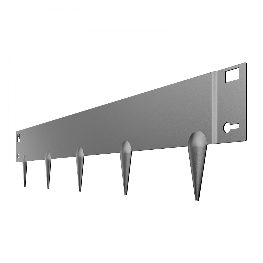 VEVOR Steel Landscape Edging, 5 Packs 39 x 4 in Rust-Resistant Metal Landscape Edging, Bendable Garden Edging Border, Heavy Duty Lawn Edging, Easy-to-Install, Flower Bed Yard Pathway Divider Dark Gray