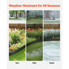VEVOR Steel Landscape Edging, 5 Packs 39 x 5 in Rust-Resistant Metal Landscape Edging, Bendable Garden Edging Border, Heavy Duty Lawn Edging, Easy-to-Install, Flower Bed Yard Pathway Divider Black