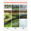 VEVOR Steel Landscape Edging, 6 Packs 40 x 6 in Rust-Resistant Metal Landscape Edging, Bendable Garden Edging Border, Heavy Duty Lawn Edging, Easy-to-Install, Flower Bed Yard Pathway Divider Black
