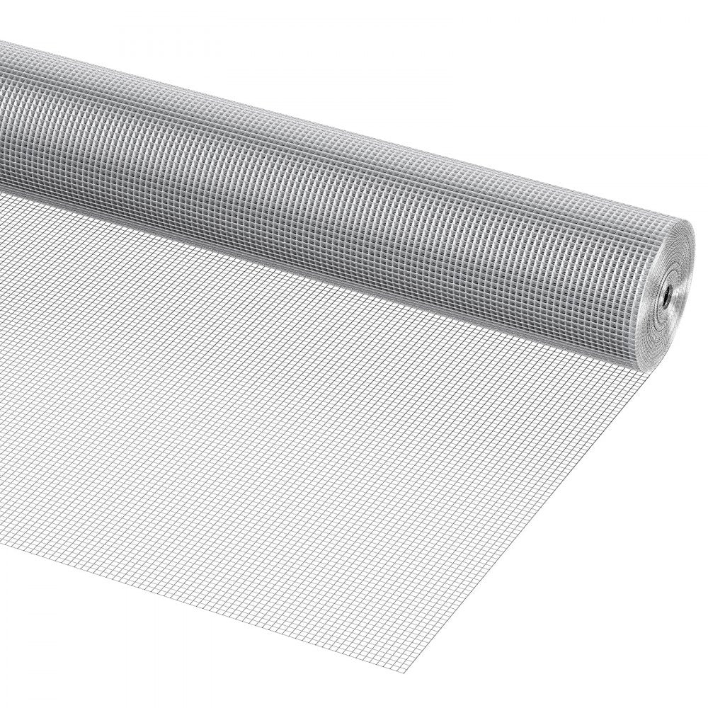 VEVOR Hardware Cloth, 1/4 inch 48in x 50 ft 23 Gauge, Hot Dipped Galvanized Wire Mesh Roll, Chicken Wire Fencing, Wire Mesh for Rabbit Cages, Garden, Small Rodents