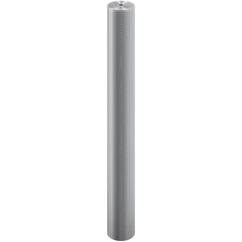 VEVOR Hardware Cloth, 1/4 inch 48in x 50 ft 23 Gauge, Hot Dipped Galvanized Wire Mesh Roll, Chicken Wire Fencing, Wire Mesh for Rabbit Cages, Garden, Small Rodents